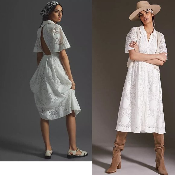 Anthropologie Dresses & Skirts - Anthropologie Maeve Eyelet Midi Dress